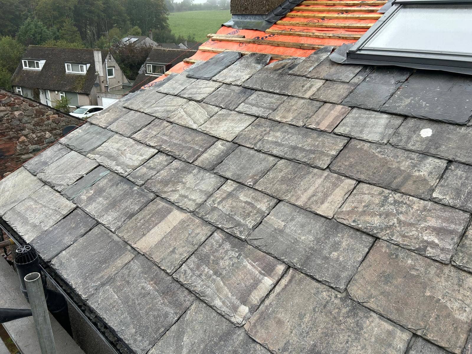 Slate roofing